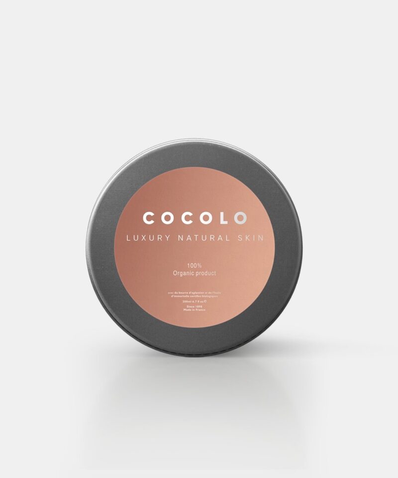 A tin of cocolo natural hair product.